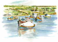 マルタの漁船（マルタ共和国）